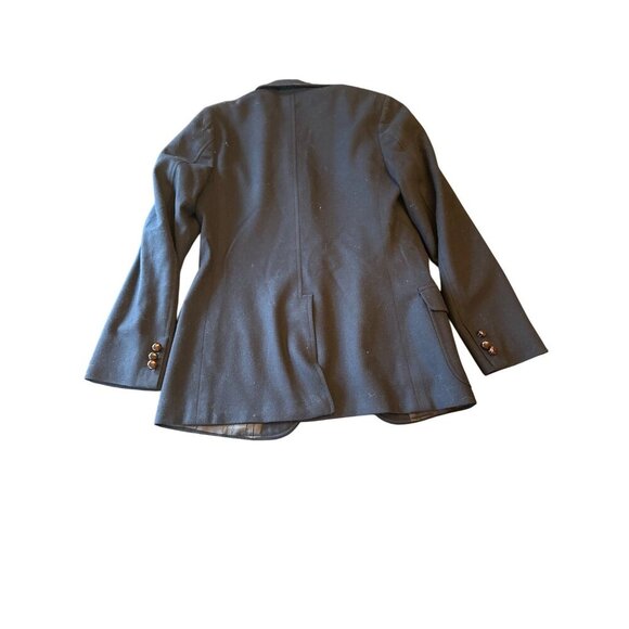 Sachiel Womens Navy Wool Blazer Jacket W/ Notch Pockets & Button Detail Size M - Picture 4 of 4